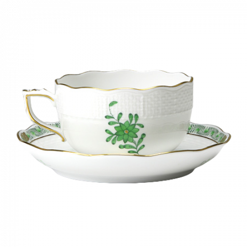TEA CUP AND SAUCER HEREND