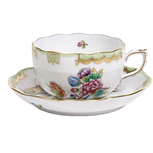 TEA CUP AND SAUCER HEREND