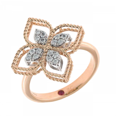 ROBERTO COIN PRINCESS FLOWER RING