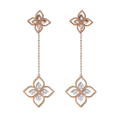 ROBERTO COIN PRINCESS FLOWER EARRINGS