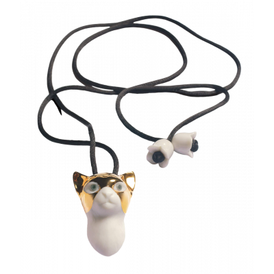 LLADRO MASKED CAT PENDANT