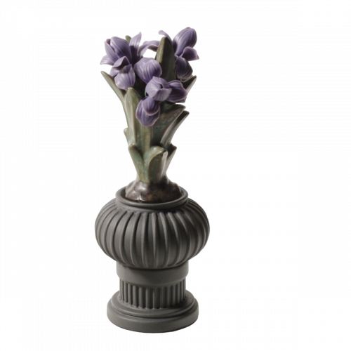 STATUETTE LILY FLOWERS POT FOR WARRIOR BOY FIGURINE